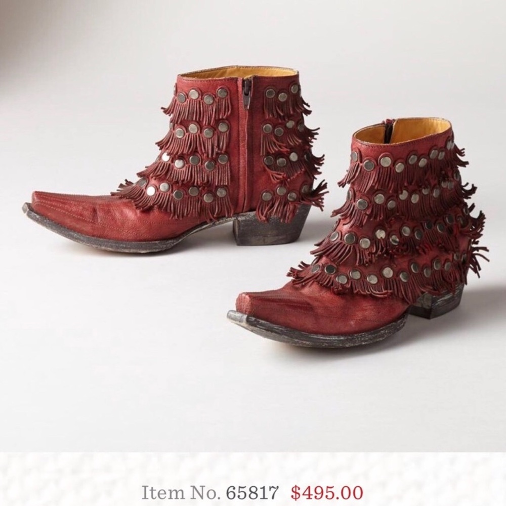 🆕 OLD GRINGO | Medusa Leather Red Boots